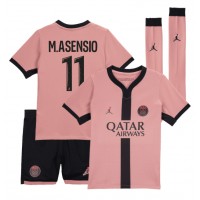 Paris Saint-Germain Marco Asensio #11 Fußballbekleidung 3rd trikot Kinder 2024-25 Kurzarm (+ kurze hosen)